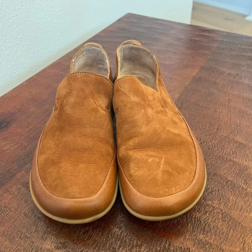 Vivobarefoot Opanka Brown Leather Slip-on  minimalist barefoot loafers Sz 38 - Picture 2 of 12